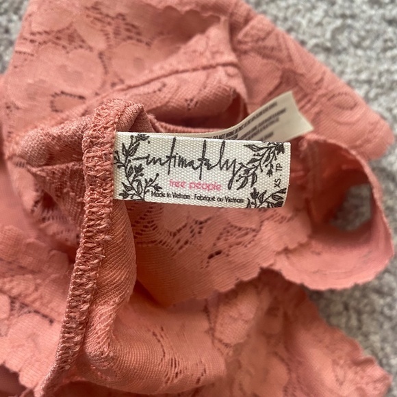 Free‎ People Pink Lace Racerback Bralette XS - Picture 12 of 12